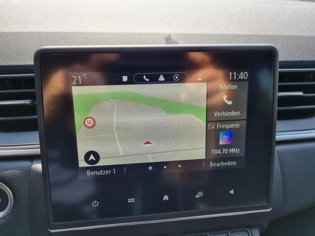 Renault Captur 1.3 Mild-Hybrid 140PS Techno Sitzheizung Lenkradheizung Frontscheibe beheizbar Klimaautomatik Renault-Navi Apple CarPlay Android Auto Touchscreen Bluetooth PDC v+h Rückf.Kamera 2xKeyless 