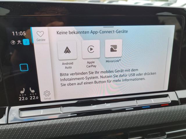 Golf 1.5 TSI OPF 150PS R-Line Virtual Cockpit Rückf.Kamera Air-Care-Climatronic Sitzheizung Lenkradheizung Abg.Scheiben AbstandsTempomat Radio "Ready 2 Discover" Apple Car Play Android Auto Ladefunktion Handy PDC v+h 