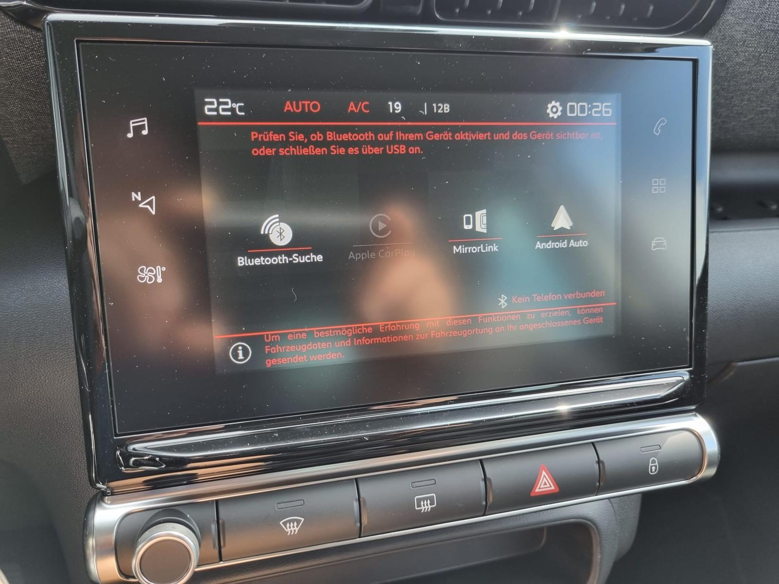 Citroën C3 Aircross 1.2 110PS PLUS Feel Teilleder LED-Scheinw.  Klimaautomatik Radio DAB Bluetooth Touchscreen Apple CarPlay Android Auto  abged.Scheiben