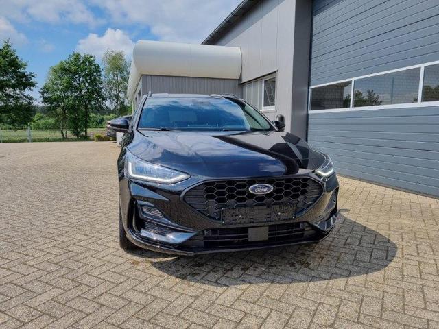 Ford Focus Turnier 1.0 125PS ST-Line X Voll-Leder elektr. Heckklappe Winterpaket Rückf.Kamera ACC Klimaautomatik Sitzheizung Lenkradheizung Frontscheibe beheizb. Ford-Navi SYNC 4 B+O Sound DAB+ Bluetooth Apple Carplay Android Auto PDC v+h 2xKeyless 17-LM 