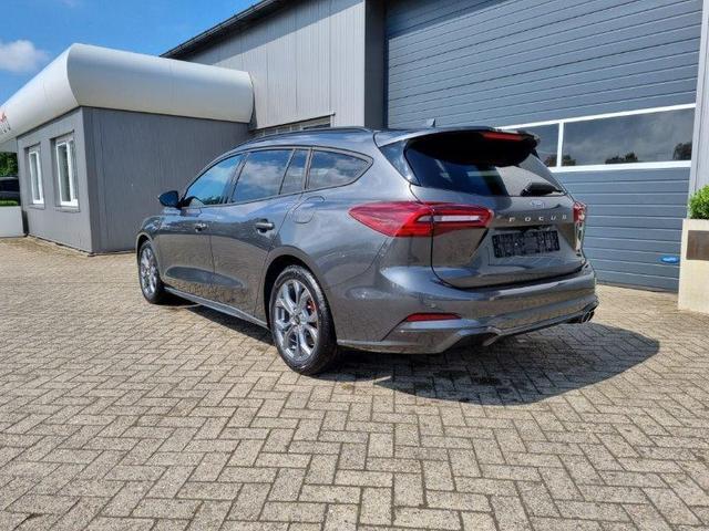 Ford Focus Turnier 1.0 125PS ST-Line X Voll-Leder elektr. Heckklappe Winterpaket Rückf.Kamera ACC Klimaautomatik Sitzheizung Lenkradheizung Frontscheibe beheizb. Ford-Navi SYNC 4 B+O Sound DAB+ Bluetooth Apple Carplay Android Auto PDC v+h 2xKeyless 17-LM 