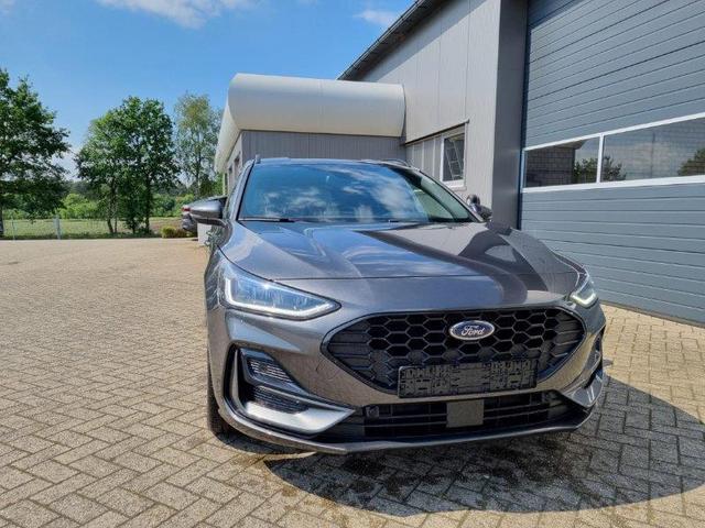 Ford Focus Turnier 1.0 125PS ST-Line X Voll-Leder elektr. Heckklappe Winterpaket Rückf.Kamera ACC Klimaautomatik Sitzheizung Lenkradheizung Frontscheibe beheizb. Ford-Navi SYNC 4 B+O Sound DAB+ Bluetooth Apple Carplay Android Auto PDC v+h 2xKeyless 17-LM 