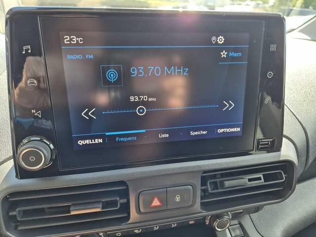 Peugeot Partner 1.5 BlueHDI 130PS Automatik 2-Sitzer Apple CarPlay Android Auto AHK Klima Bluetooth DAB PDC v+h Rückf.Kamera Tempomat Ganzj.Reifen 