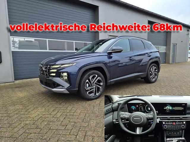 Hyundai TUCSON - 1.6 T-GDI 252PS Automatik PHEV Prime FACELIFT MY2025 Voll-Leder elektr. Heckklappe Sitzheizung v+h Lenkradheizung ACC Klimaautomatik HUD Navi Krell-Sound 12,3"-Touchscreen DAB+ wireless Apple CarPlay + Android Auto PDC 4xKamera 2xKeyless 19-LM