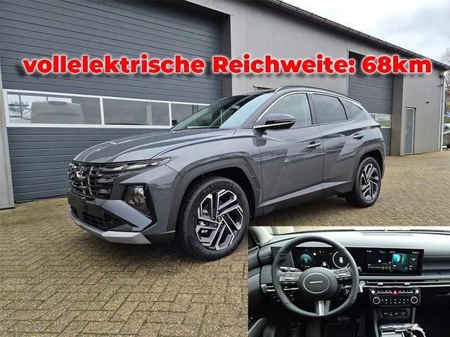 Hyundai TUCSON - 1.6 T-GDI 252PS Automatik PHEV Trend FACELIFT MY2025 Krell-Sound elektr. Heckklappe Teil-Leder Sitzheizung Lenkradheizung ACC Klimaautomatik Navi 12,3"-Touchscreen DAB+ wireless Apple CarPlay + Android Auto PDC v+h Rückf.Kamera 2xKeyless 19-LM Vorlauffahrzeuge