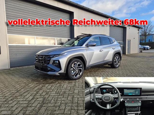 Hyundai TUCSON - 1.6 T-GDI 252PS Automatik PHEV Prime FACELIFT MY2025 elektr. PanoDach Voll-Leder Heckklappe Sitzheizung v+h Lenkradheizung ACC Klimaautomatik HUD Navi Krell-Sound 12,3"-Touchscreen DAB+ wireless Apple CarPlay + Android Auto PDC 4xKamer