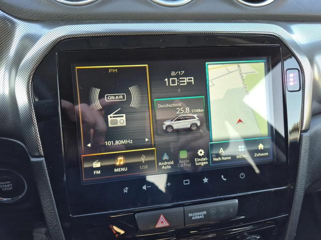 Suzuki Vitara Comfort+ 129PS MHEV 4x4 ALLGRIP 1.4 Boosterjet Allrad Teilleder mit Alcantara Navi Klimaautomatik Sitzheizung ACC PDC v+h Rückf.Kamera Suzuki-Radio Apple CarPlay Android Auto Touchscreen 2xKeyless 17-LM 
