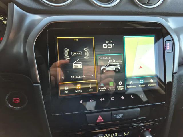 Suzuki Vitara Comfort 129PS MHEV 1.4 Boosterjet Navi Klimaautomatik Sitzheizung ACC PDC Rückf.Kamera Suzuki-Radio Apple CarPlay Android Auto Touchscreen 2xKeyless 17-LM 