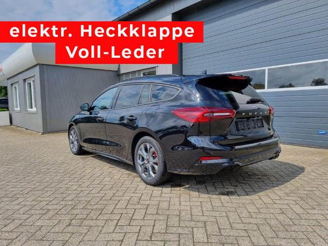 Ford Focus Turnier 1.0 125PS ST-Line X Voll-Leder elektr. Heckklappe Winterpaket Rückf.Kamera ACC Klimaautomatik Sitzheizung Lenkradheizung Frontscheibe beheizb. Ford-Navi SYNC 4 B+O Sound DAB+ Bluetooth Apple Carplay Android Auto PDC v+h 2xKeyless 17-LM 