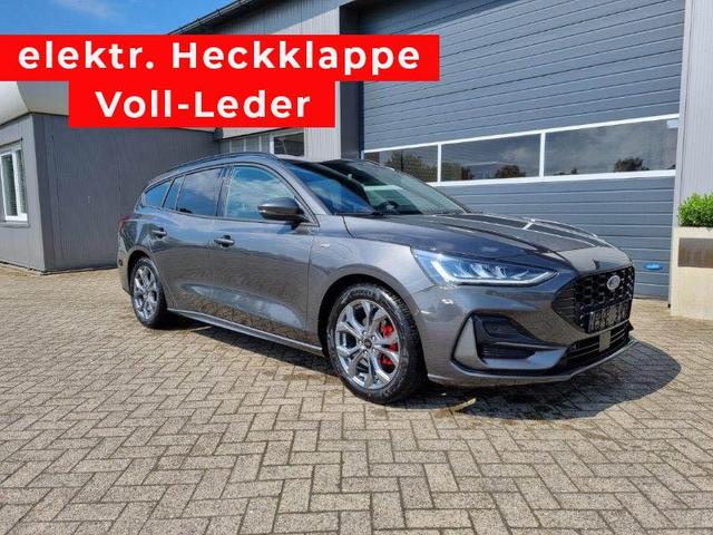 Ford Focus Turnier - 1.0 125PS ST-Line X Voll-Leder elektr. Heckklappe Winterpaket Rückf.Kamera ACC Klimaautomatik Sitzheizung Lenkradheizung Frontscheibe beheizb. Ford-Navi SYNC 4 B+O Sound DAB+ Bluetooth Apple Carplay Android Auto PDC v+h 2xKeyless 17-LM