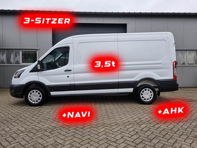 Ford Transit - L3H2 2.0 TDCi 130PS Trend 3,5t 3-Sitzer AHK Klima Navi Bluetooth DAB Frontscheibe beheizb. PDC v+h Rückf.Kamera Tempomat