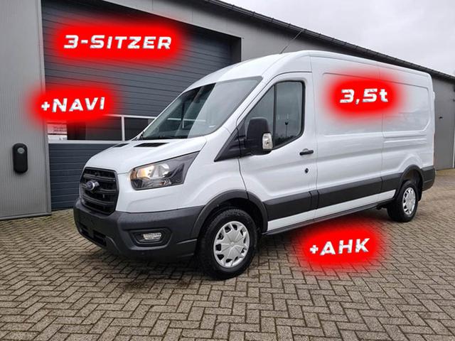 Ford Transit - L3H2 2.0 TDCi 130PS Trend 3,5t 3-Sitzer AHK Klima Navi Bluetooth DAB Frontscheibe beheizb. PDC v+h Rückf.Kamera Tempomat