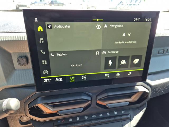 Dacia Duster Extreme Hybrid 140PS Automatik 1.6 SCE Lenkradheizung Sitzheizung 4x Kamera Klimaautomatik Bluetooth Apple Carplay Android Auto PDC v+h 2xKeyless 17-LM 