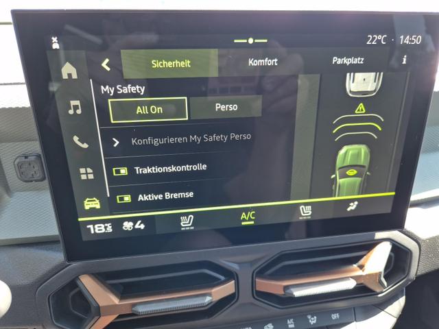 Dacia Duster Extreme Hybrid 140PS Automatik 1.6 SCE Sitzheizung Klimaautomatik 4x Kamera elektr.Parkbremse Teil-Leder Bluetooth Apple Carplay Android Auto PDC v+h 2xKeyless 17-LM 