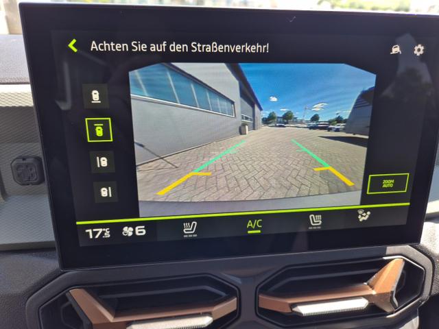 Dacia Duster Extreme Hybrid 140PS Automatik 1.6 SCE Sitzheizung Klimaautomatik 4x Kamera elektr.Parkbremse Teil-Leder Bluetooth Apple Carplay Android Auto PDC v+h 2xKeyless 17-LM 