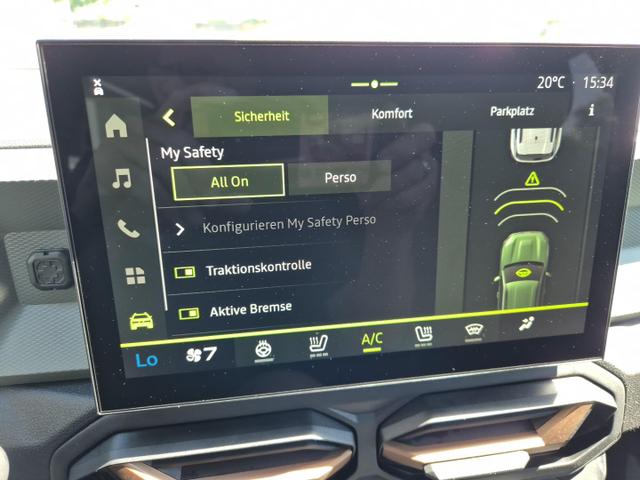 Dacia Duster Extreme Hybrid 140PS Automatik 1.6 SCE Lenkradheizung Sitzheizung 4x Kamera elektr.Parkbremse Teil-Leder Klimaautomatik Frontscheibe beh. Bluetooth Apple Carplay Android Auto PDC v+h 2xKeyless 18-LM 