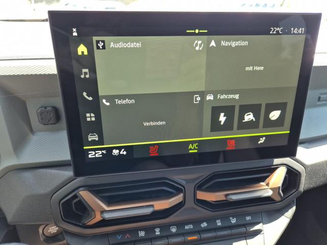 Dacia Duster Extreme Hybrid 140PS Automatik 1.6 SCE Sitzheizung Klimaautomatik 4x Kamera elektr.Parkbremse Teil-Leder Bluetooth Apple Carplay Android Auto PDC v+h 2xKeyless 17-LM 