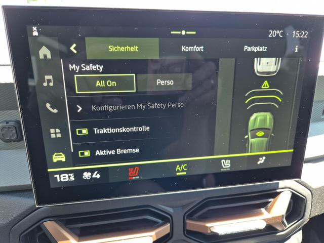Dacia Duster Extreme Hybrid 140PS Automatik 1.6 SCE Sitzheizung Klimaautomatik PDC Rückf.kamera Bluetooth Apple Carplay Android Auto 2xKeyless 17-LM 