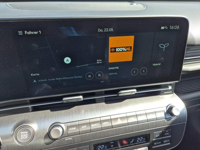 Hyundai KONA Select 1.6 GDI 129PS Hybrid Automatik MY2025 Voll-LED Klimaautomatik Navi Rückf.Kamera PDC v+h 12,3"-Touchscreen DAB+ Apple CarPlay Android Auto Tempomat 16-LM 