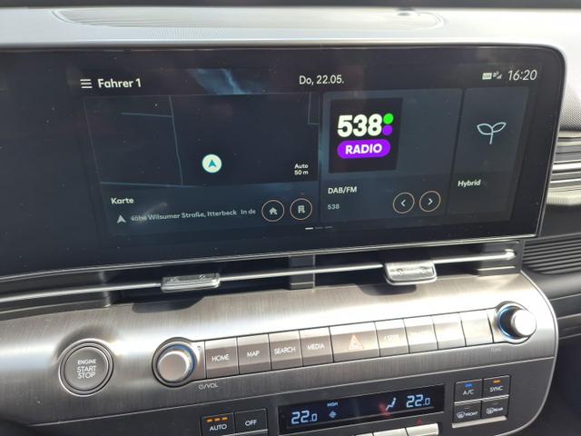 Hyundai KONA Select 1.6 GDI 129PS Hybrid Automatik MY2025 Voll-LED Klimaautomatik Navi Rückf.Kamera PDC v+h 12,3"-Touchscreen DAB+ Apple CarPlay Android Auto Tempomat 16-LM 