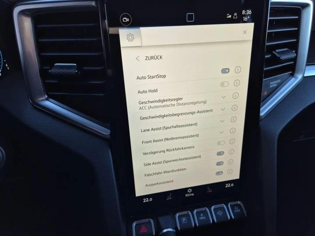 Volkswagen Amarok Style DoKa 3.0 TDI 240PS 4x4 Automatik Laderaumabdeckung Navi Lenkradheizung Frontscheibe beheizb. Sitzheizung AHK Rückf.Kamera ACC Klimaautomatik PDC v+h Apple Carplay Android Auto 2xKeyless 18"LM 