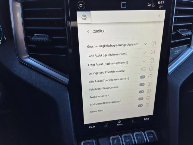 Volkswagen Amarok Style DoKa 3.0 TDI 240PS 4x4 Automatik Laderaumabdeckung Navi Lenkradheizung Frontscheibe beheizb. Sitzheizung AHK Rückf.Kamera ACC Klimaautomatik PDC v+h Apple Carplay Android Auto 2xKeyless 18"LM 