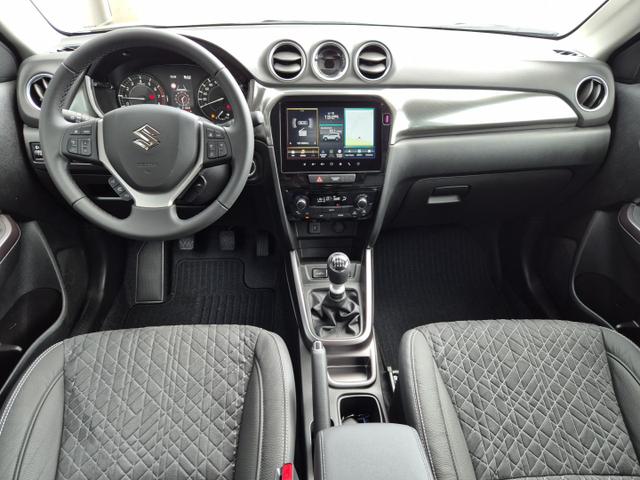 Suzuki Vitara 1.4 Boosterjet 129PS Hybrid Comfort+ Teilleder mit Alcantara Navi Klimaautomatik Sitzheizung ACC PDC v+h Rückf.Kamera Suzuki-Radio Apple CarPlay Android Auto Touchscreen 2xKeyless 17-LM 