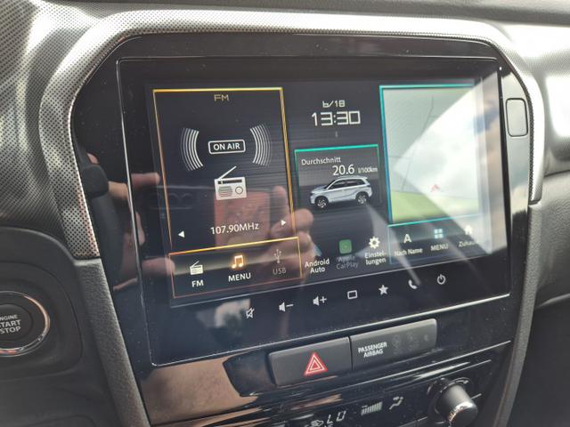 Suzuki Vitara 1.4 Boosterjet 129PS Hybrid Comfort+ Teilleder mit Alcantara Navi Klimaautomatik Sitzheizung ACC PDC v+h Rückf.Kamera Suzuki-Radio Apple CarPlay Android Auto Touchscreen 2xKeyless 17-LM 