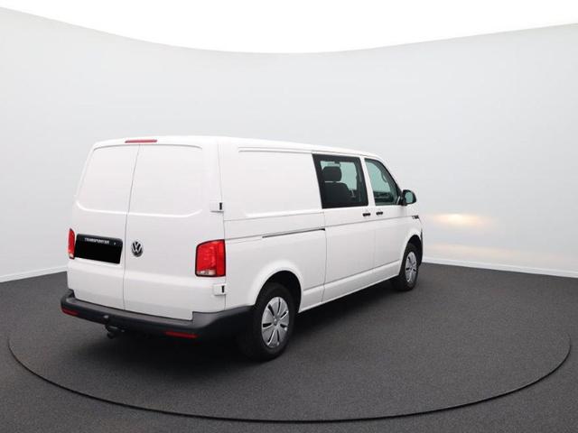 Volkswagen Transporter 6.1 Kastenwagen DoKa L2 2.0 TDi 110PS 5-Sitzer AHK Klima PDC DAB Apple CarPlay Android Auto Bluetooth Touchscreen Ganzjahresreifen 
