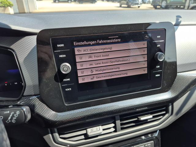 Volkswagen T-Cross 1.0 TSI 116PS DSG Life LED-Matrix-Scheinwerfer Klimaautomatik Sitzheizung PDC Rückf.Kamera 17-LM abged.Scheiben 2xKeyless DAB+ Bluetooth Touchscreen Apple CarPlay Android Auto 