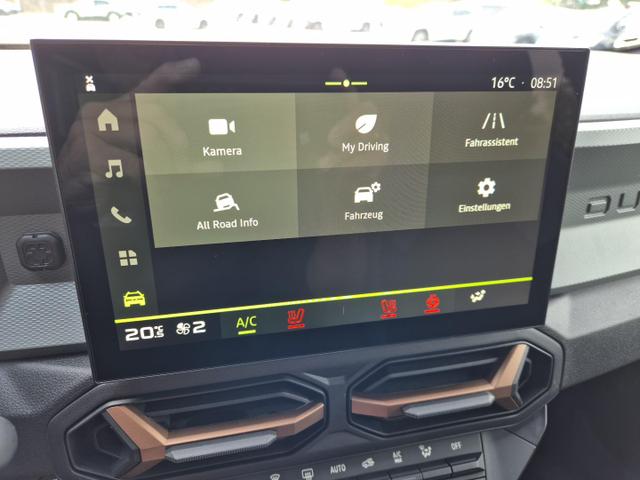 Dacia Duster Extreme 4x4 130PS 1.2 TCe 4x Kamera Lenkradheizung Sitzheizung Klimaautomatik Teil-Leder elektr.Parkbremse Bluetooth Apple Carplay Android Auto PDC v+h 2xKeyless 18-LM Ganzj.Reifen 