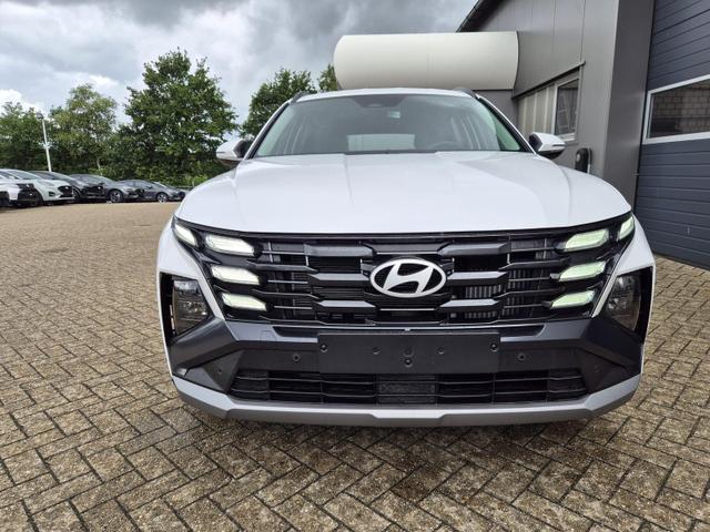 Hyundai TUCSON 1.6 T-GDI 160PS Sitzheizung Lenkradheizung Klimaautomatik Navi 12,3"-Touchscreen DAB+ wireless Apple CarPlay + Android Auto PDC v+h Rückf.Kamera 2xKeyless 17-LM 