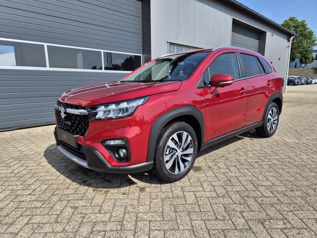 Suzuki S-Cross - Comfort+ 129PS MHEV 4x4 ALLGRIP 1.4 Boosterjet Teil-Leder Navi Klimaautomatik Sitzheizung ACC PDC v+h 4x Kamera Suzuki-Radio Apple CarPlay Android Auto Touchscreen 2xKeyless 17-LM
