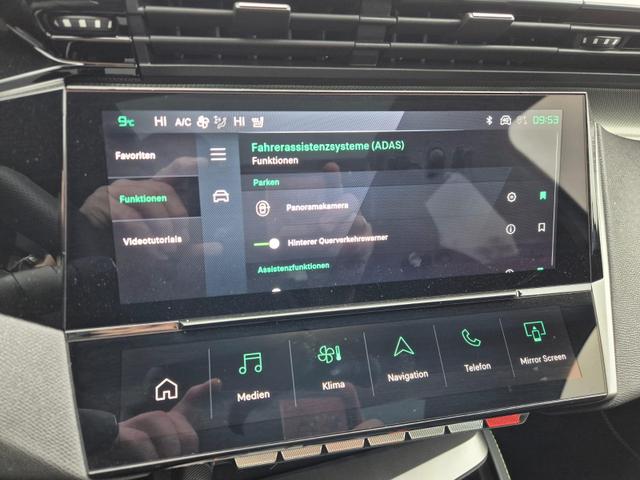 Peugeot 308 SW GT Exclusive 1.2 Hybrid 145PS Automatik Matrix-LED elektr. PanoDach Heckklappe Sitzheizung Lenkradheizung Navi 10" HD-Touchscreen wireless Apple CarPlay + Android Auto FOCAL-System 2x Keyless ACC 4x Kamera PDC v+h 18"LM 