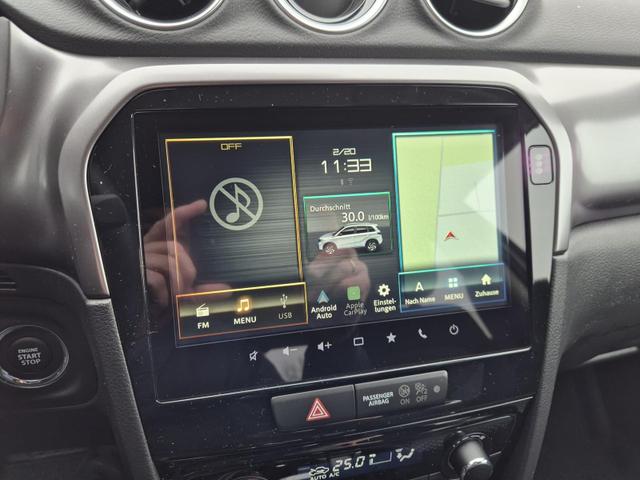 Suzuki Vitara Comfort 110PS Automatik MHEV 1.4 Boosterjet Klimaautomatik Sitzheizung Navi ACC PDC R&uuml;ckf.Kamera Suzuki-Radio Apple CarPlay Android Auto Touchscreen 2xKeyless 17-LM 