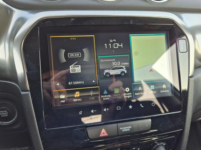 Suzuki Vitara Comfort+ 110PS Automatik MHEV 1.4 Boosterjet Teilleder Navi Klimaautomatik Sitzheizung ACC PDC v+h R&uuml;ckf.Kamera Suzuki-Radio Apple CarPlay Android Auto Touchscreen 2xKeyless 17-LM 