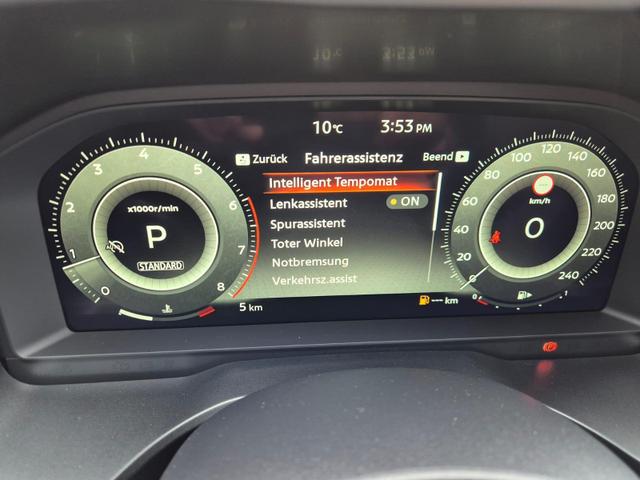 Nissan Qashqai 1.3 DIG-T MHEV 158 PS X-Tronic Tekna Voll-Leder Klimaautomatik PanoGlasdach Sitzheizung Lenkradheizung Navi Head-Up Display elektr. Heckklappe ACC PDC v+h 360&deg;Kamera DAB Bluetooth Touchscreen Apple CarPlay Android Auto 19"LM 