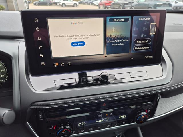 Nissan Qashqai 1.3 DIG-T MHEV 158 PS X-Tronic Tekna Voll-Leder Klimaautomatik PanoGlasdach Sitzheizung Lenkradheizung Navi Head-Up Display elektr. Heckklappe ACC PDC v+h 360&deg;Kamera DAB Bluetooth Touchscreen Apple CarPlay Android Auto 19"LM 