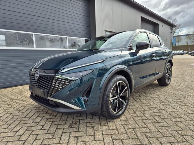 Nissan Qashqai 1.3 DIG-T MHEV 158 PS X-Tronic Tekna Voll-Leder Klimaautomatik PanoGlasdach Sitzheizung Lenkradheizung Navi Head-Up Display elektr. Heckklappe ACC PDC v+h 360&deg;Kamera DAB Bluetooth Touchscreen Apple CarPlay Android Auto 19"LM 