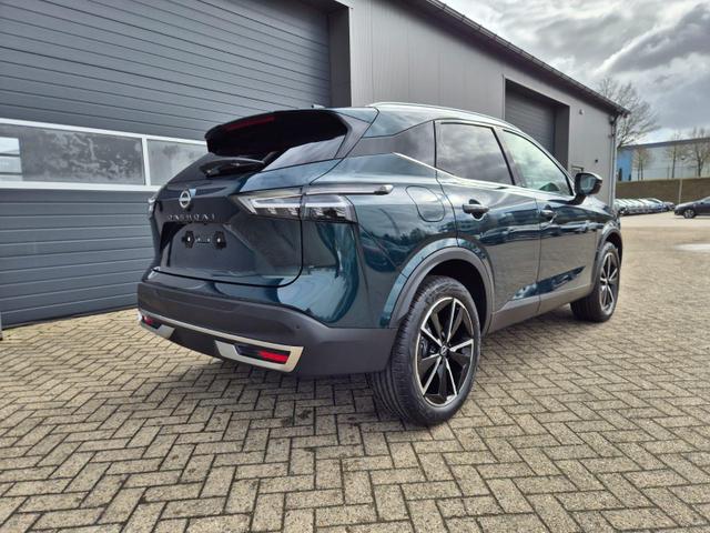 Nissan Qashqai 1.3 DIG-T MHEV 158 PS X-Tronic Tekna Voll-Leder Klimaautomatik PanoGlasdach Sitzheizung Lenkradheizung Navi Head-Up Display elektr. Heckklappe ACC PDC v+h 360&deg;Kamera DAB Bluetooth Touchscreen Apple CarPlay Android Auto 19"LM 