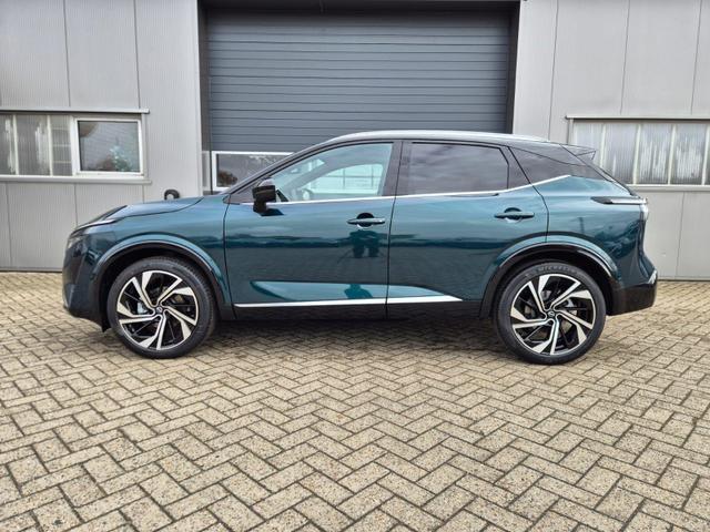 Nissan Qashqai - 1.3 DIG-T MHEV 158 PS X-Tronic Tekna Premium Paket 20"LM Teil-Leder PanoGlasdach Klimaautomatik Sitzheizung Lenkradheizung Navi Head-Up Display elektr. Heckklappe ACC PDC v+h 360&deg;Kamera DAB Bluetooth Touchscreen Apple CarPlay Android Auto