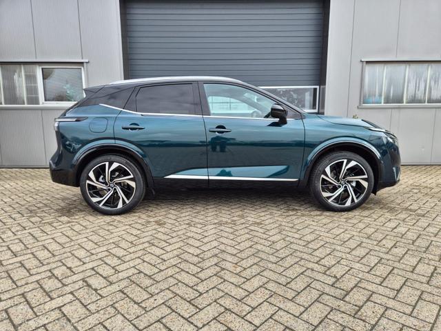 Nissan Qashqai 1.3 DIG-T MHEV 158 PS X-Tronic Tekna Premium Paket 20"LM Teil-Leder PanoGlasdach Klimaautomatik Sitzheizung Lenkradheizung Navi Head-Up Display elektr. Heckklappe ACC PDC v+h 360&deg;Kamera DAB Bluetooth Touchscreen Apple CarPlay Android Auto 