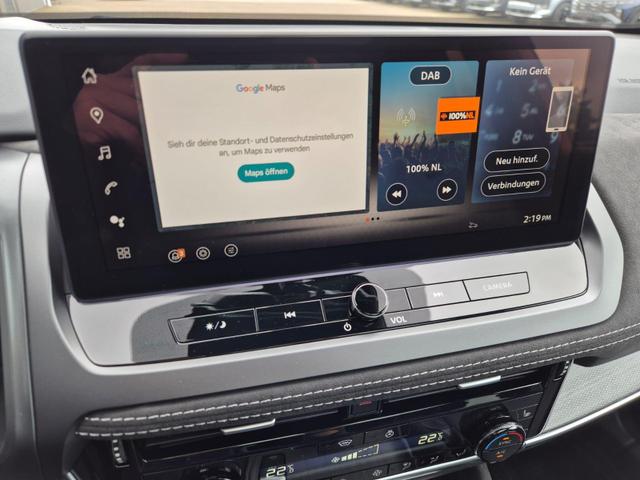 Nissan Qashqai 1.3 DIG-T MHEV 158 PS X-Tronic Tekna Premium Paket 20"LM Teil-Leder PanoGlasdach Klimaautomatik Sitzheizung Lenkradheizung Navi Head-Up Display elektr. Heckklappe ACC PDC v+h 360&deg;Kamera DAB Bluetooth Touchscreen Apple CarPlay Android Auto 