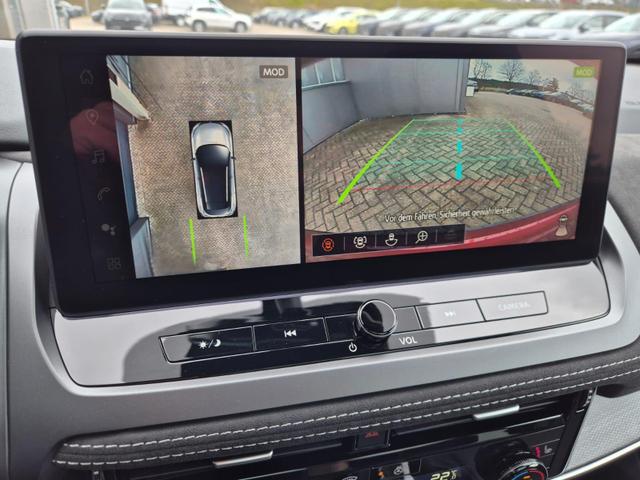 Nissan Qashqai 1.3 DIG-T MHEV 158 PS X-Tronic Tekna Premium Paket 20"LM Teil-Leder PanoGlasdach Klimaautomatik Sitzheizung Lenkradheizung Navi Head-Up Display elektr. Heckklappe ACC PDC v+h 360&deg;Kamera DAB Bluetooth Touchscreen Apple CarPlay Android Auto 