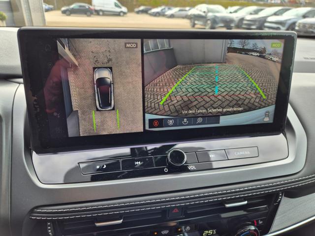 Nissan Qashqai 1.3 DIG-T MHEV 140PS Tekna Voll-Leder Klimaautomatik PanoGlasdach Sitzheizung Lenkradheizung Navi Head-Up Display elektr. Heckklappe ACC PDC v+h 360&deg;Kamera DAB Bluetooth Touchscreen Apple CarPlay Android Auto 19"LM 