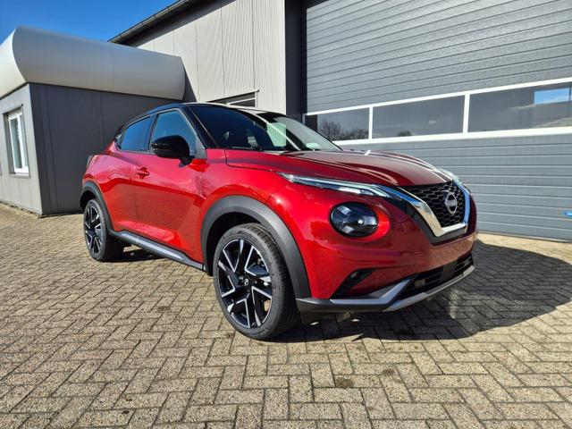 Nissan Juke 1.0 DIG-T 114PS N-Design Automatik Teil-Leder Klimaautomatik Sitzheizung Lenkradheizung PDC v+h R&uuml;ckf.Kamera Navi 19"LM Bluetooth Touchscreen Apple CarPlay Android Auto 