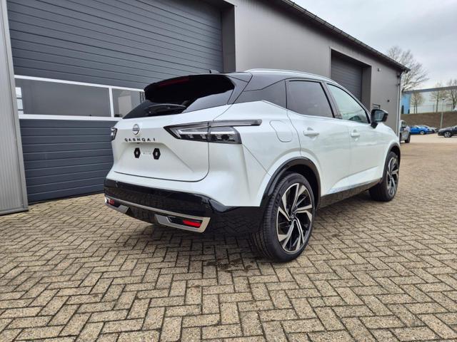 Nissan Qashqai 1.3 DIG-T MHEV 158 PS X-Tronic Tekna Premium Paket 20"LM Teil-Leder PanoGlasdach Klimaautomatik Sitzheizung Lenkradheizung Navi Head-Up Display elektr. Heckklappe ACC PDC v+h 360&deg;Kamera DAB Bluetooth Touchscreen Apple CarPlay Android Auto 
