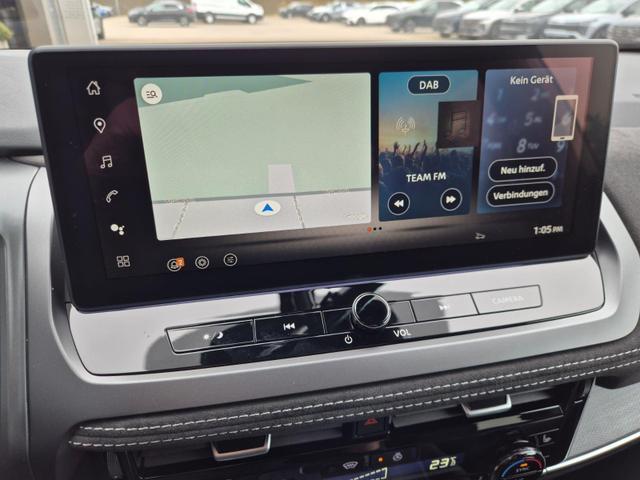 Nissan Qashqai 1.3 DIG-T MHEV 158 PS X-Tronic Tekna Premium Paket 20"LM Teil-Leder PanoGlasdach Klimaautomatik Sitzheizung Lenkradheizung Navi Head-Up Display elektr. Heckklappe ACC PDC v+h 360&deg;Kamera DAB Bluetooth Touchscreen Apple CarPlay Android Auto 