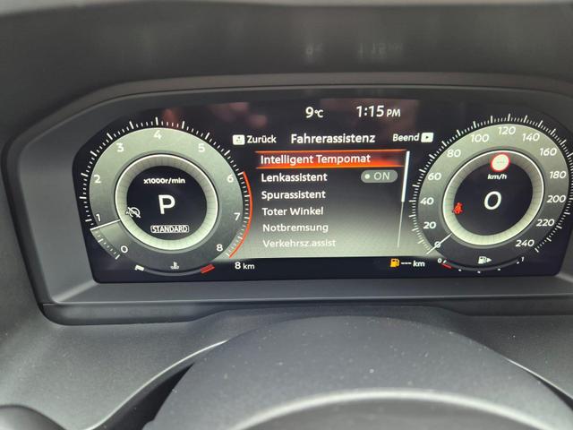 Nissan Qashqai 1.3 DIG-T MHEV 158 PS X-Tronic Tekna Premium Paket 20"LM Teil-Leder PanoGlasdach Klimaautomatik Sitzheizung Lenkradheizung Navi Head-Up Display elektr. Heckklappe ACC PDC v+h 360&deg;Kamera DAB Bluetooth Touchscreen Apple CarPlay Android Auto 