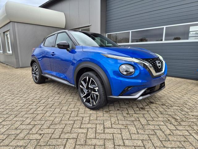 Nissan Juke 1.0 DIG-T 114PS N-Design Automatik Teil-Leder Klimaautomatik Sitzheizung Lenkradheizung PDC v+h R&uuml;ckf.Kamera Navi 19"LM Bluetooth Touchscreen Apple CarPlay Android Auto 